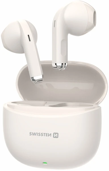 Swissten TWS Mini TUNE belaidės stereo ausinės su mikrofonu, smėlio spalvos