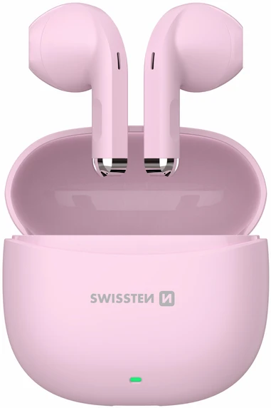 Ausinės Swissten TWS Mini TUNE Bluetooth Stereo Earbuds su mikrofonu Rožinė