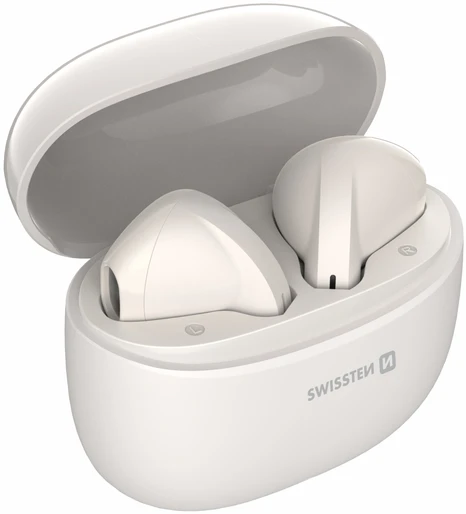 Swissten TWS Mini TUNE belaidės stereo ausinės su mikrofonu, smėlio spalvos