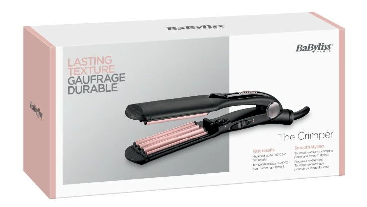 BaByliss 2165CE plaukų formavimo šukos Tekstūravimo žnyplės Šiltas Juoda, Rožinė 1,8 m