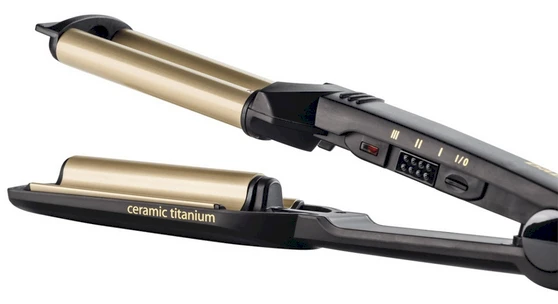 BABYLISS Hair Suktukas C260E Easy wave plaukų garbanojimo geležis Keraminė šildymo sistema, Statinės skersmuo 15 mm, Temperatūra (min) 160 °C, Temperatūra (maks.) 200 °C, Šildymo lygių skaičius 3, 60 W, Juodas, Taip, Taip