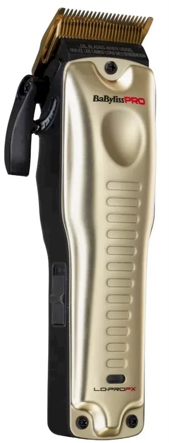 Plaukų ir barzdos kirpimo mašinėlė BaByliss PRO 4 Artists Lo-ProFX Clipper Gold FX825GE, aukso spalvos