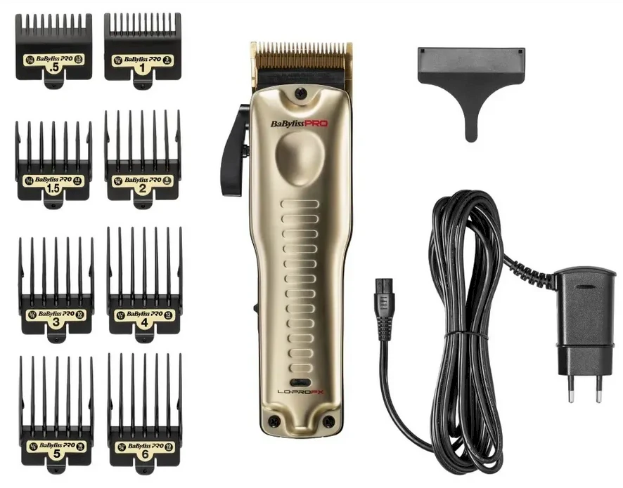 Plaukų ir barzdos kirpimo mašinėlė BaByliss PRO 4 Artists Lo-ProFX Clipper Gold FX825GE, aukso spalvos