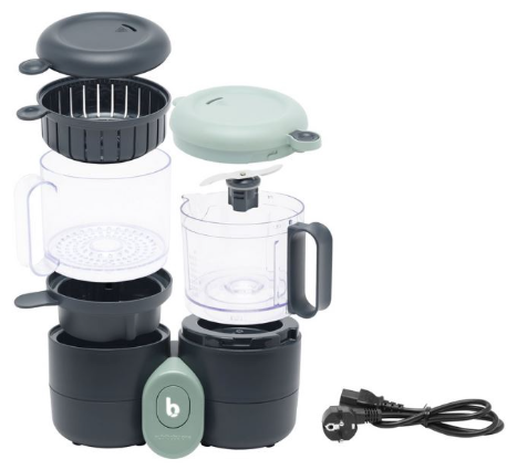 Daugiafunkcis virtuvinis kombainas Babymoov Nutribaby One 4-in-1 (juodas)