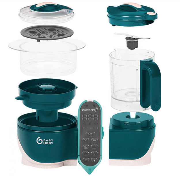 Daugiafunkcis virtuvės kombainas Babymoov Nutribaby 6-in-1, Žalios spalvos