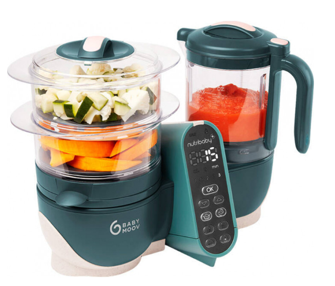 Daugiafunkcis virtuvės kombainas Babymoov Nutribaby 6-in-1, Žalios spalvos