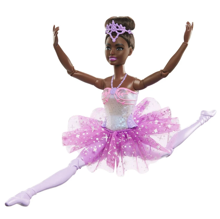 Mattel HLC26 Barbie Ballerina Doll Magic Lights Brunette | Mattel