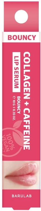 Barulab Collagen + Caffeine Bouncy Lip Serum lūpų serumas su kolagenu ir kofeinu, 10 g