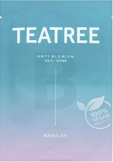Barulab TeaTree Anti Blemish Face Mask lakštinė veido kaukė nuo spuogų, 23 g