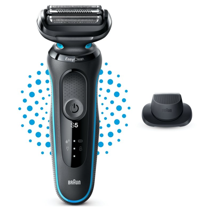 Braun | Shaver | 51-M1200s | Operating time (max) 50 min | Wet & Dry | Juodas/Mint