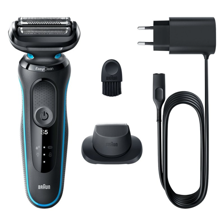 Braun | Shaver | 51-M1200s | Operating time (max) 50 min | Wet & Dry | Juodas/Mint