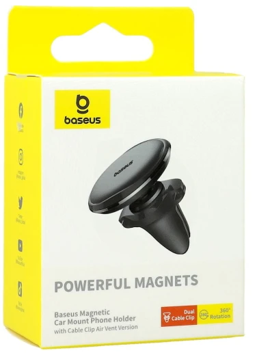 Magnetinis automobilinio telefono laikiklis Baseus oro išleidimo anga (juoda)