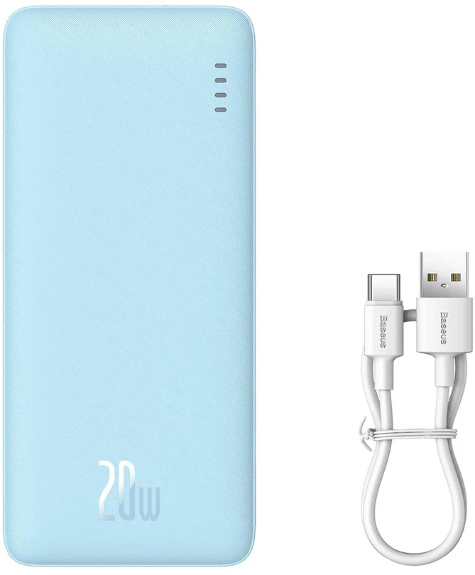Baseus Airpow 10000 mAh 20W maitinimo blokas (mėlynas)