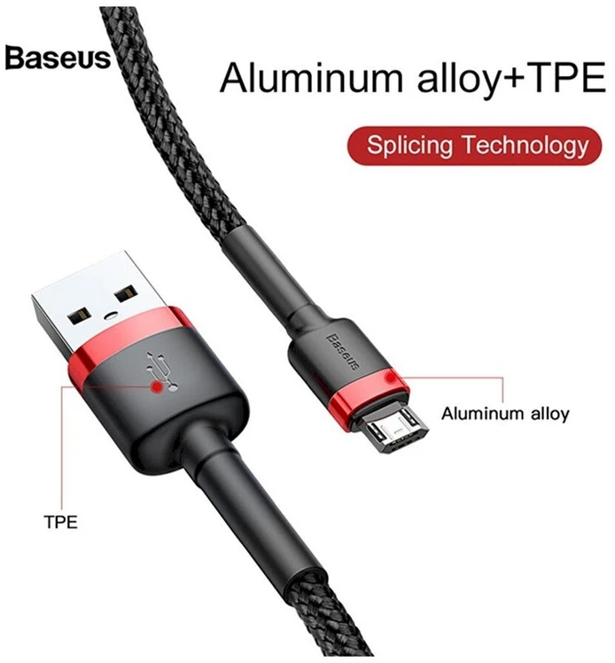 BASEUS USB A - microUSB laidas, 1m