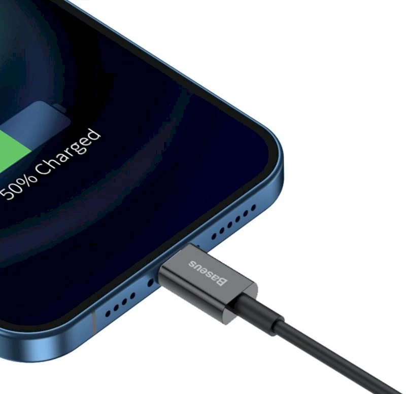 Baseus Superior Series USB - Lightning laidas 2.4A 2m - Juodas