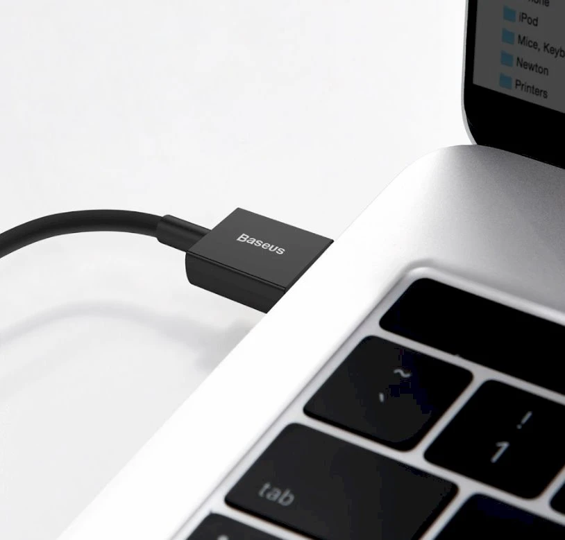 Baseus Superior Series USB - Lightning laidas 2.4A 2m - Juodas