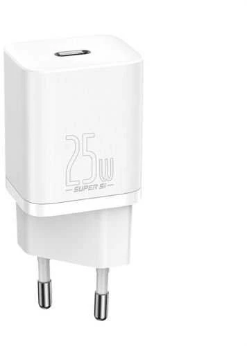 Baseus Super Si įkroviklis 1C 25W baltas