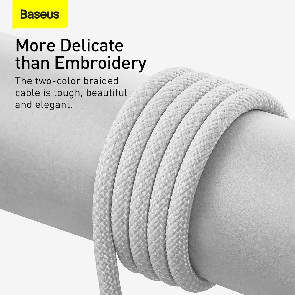 „Baseus Base Dynamic USB - Lightning“ laidas 2.4A 1m - Baltas