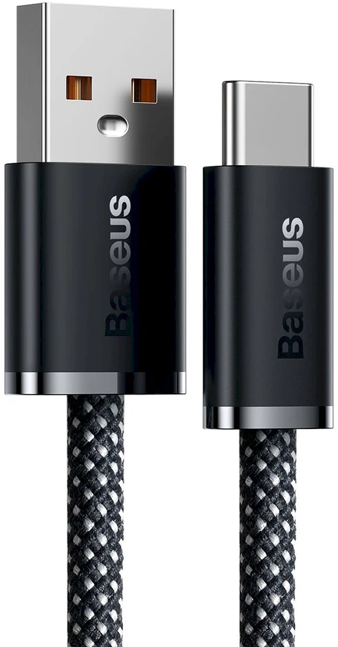 Kabelis USB A - USB C 2.0m 100W (netinka iPhone 15 įkrovimui) Dynamic pilkas BASEUS