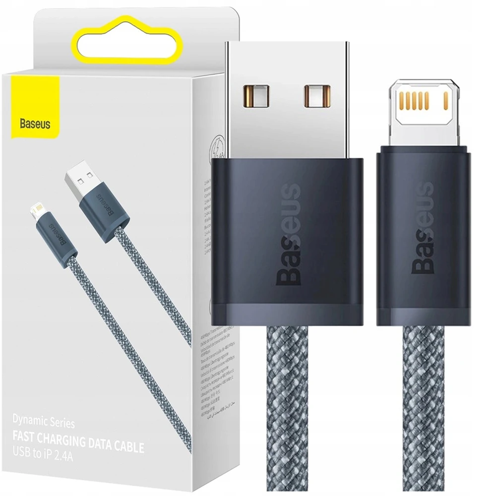 Baseus Dynamic Series kabelis USB - Lightning 2.4A 2m pilkas