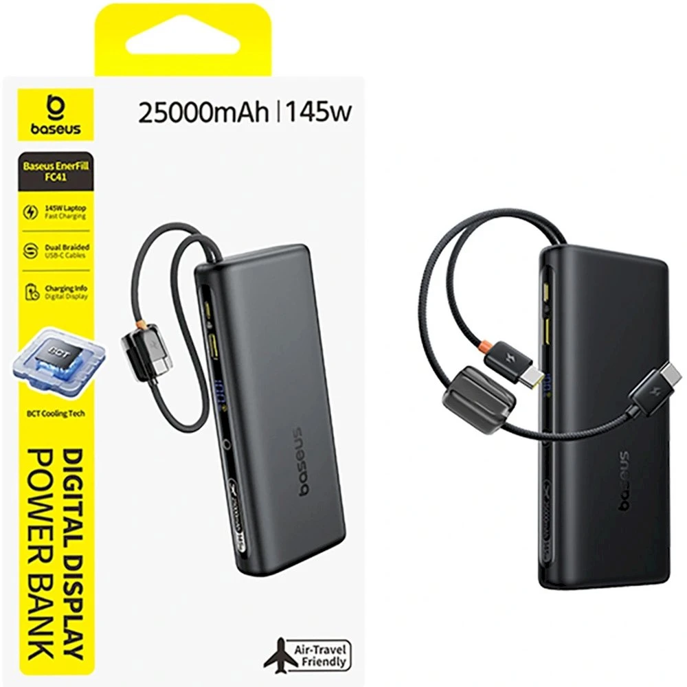 Baseus EnerFill FC41 25000 mAh 145W juoda