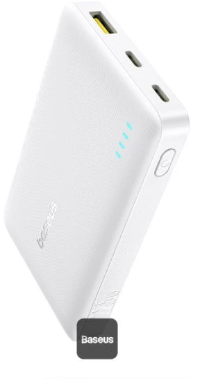 Baseus EnerFill FP21 10000 mAh USB-A USB-C 22.5W balta