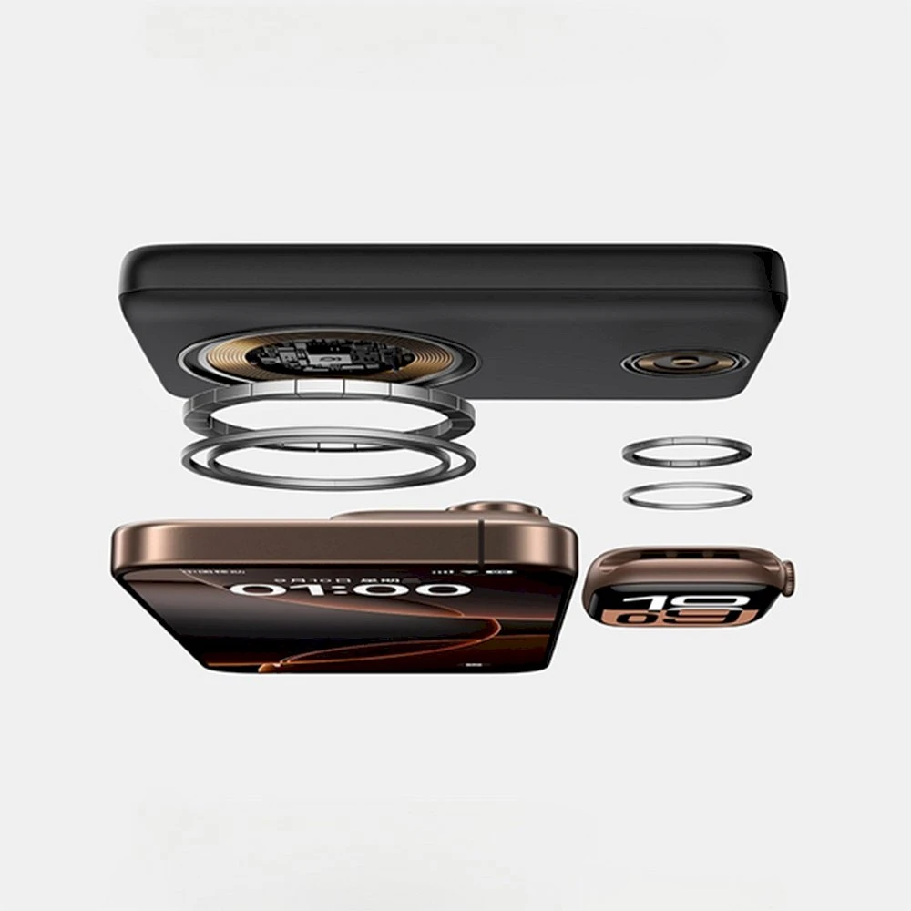 Powerbank Baseus EnerFill FT11 10000mAh 27W suderinamas su MagSafe, skirtas Apple Watch ir išmaniems telefonams USB-C 20V/3A 30 cm - juodos spalvos