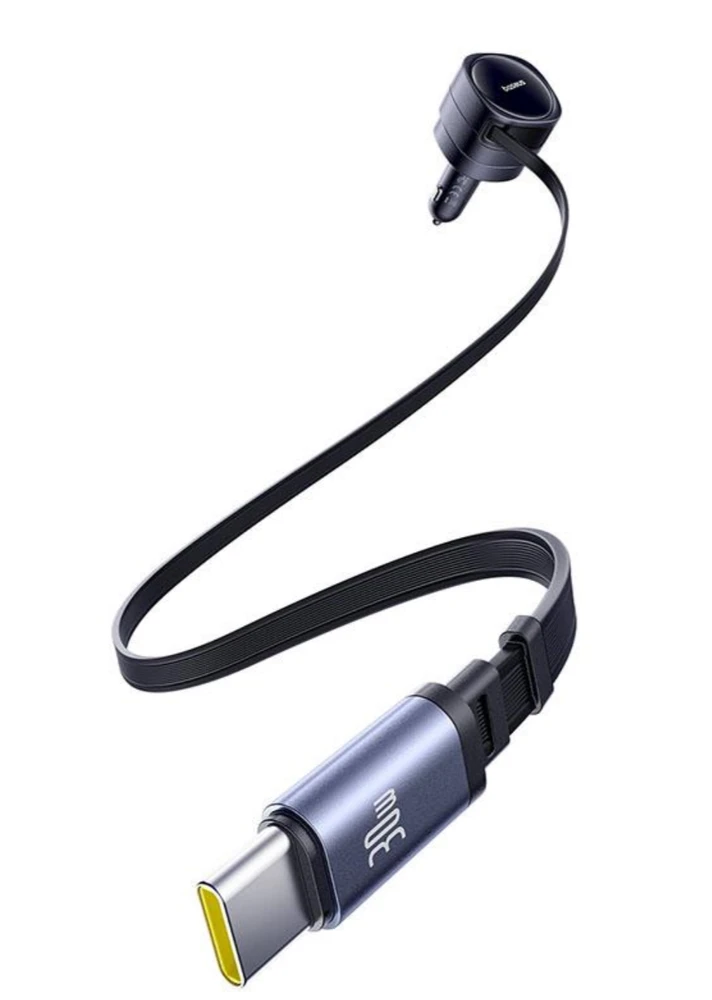 "Baseus PD" automobilinis įkroviklis 2x USB-C prievadas 60W, juodas