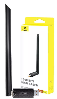 Baseus FastJoy adapteris Wi-Fi 150 Mbps - juodas