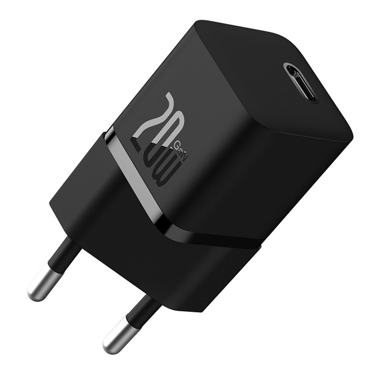 Mini sieninis įkroviklis Baseus GaN5 20W (juodas)