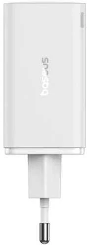 Baseus GAN6 Pro greitas įkroviklis, 2xUSB-C + 2xUSB, 65W (balta)