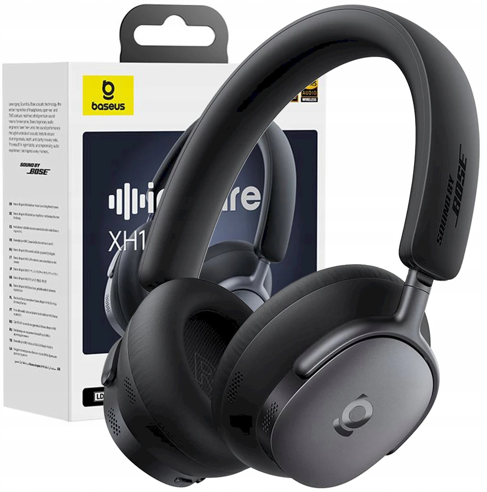 Ausinės „Baseus Inspire XH1 Sound by Bose Juoda“