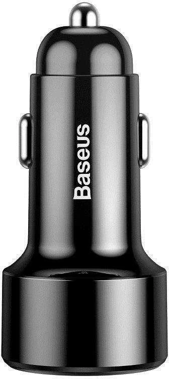 Dėklas Baseus Magic USB + USB-C QC 4.0 PD 45W automobilinis įkroviklis - juodas