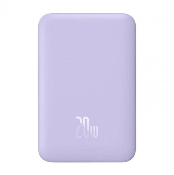 Baseus Magnetic Mini Power Bank 10000mAh 20W MagSafe / violetinė