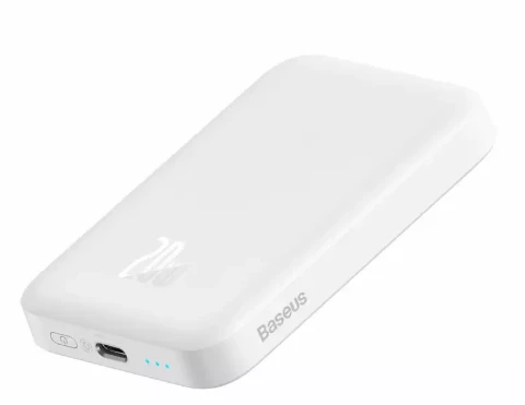 Baseus Magnetic Mini 6000mAh 20W MagSafe Powerbank (balta)