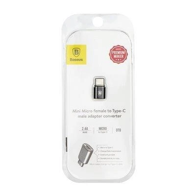 Adapteris Baseus USB C kištukas, micro USB B lizdas, OTG funkcija