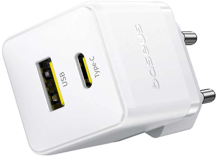 Baseus Palm 30W USB-C USB-A - balta