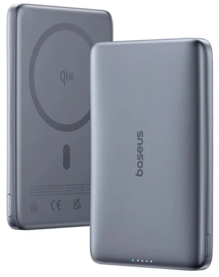 Baseus PicoGo AM41 ultra-slim magnetic 5000 mAh 20W pilka