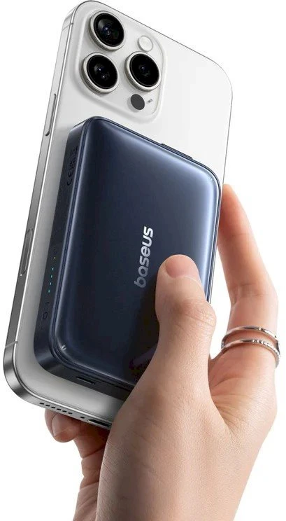 Baseus PicoGo AM61 Qi2.2 45W Magnetic Powerbank 10000mAh Cosmic Juodas