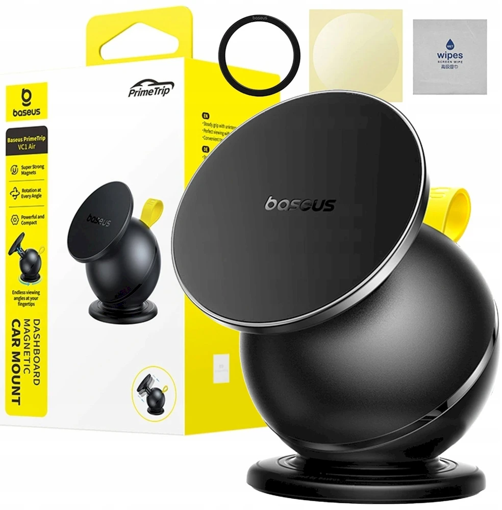 Baseus Automobilinis magnetinis laikiklis telefonams PrimeTrip VC1 Air, juodas