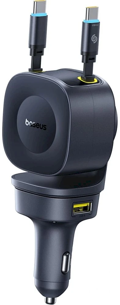 „Baseus PrimeTrip VR2 Max 60W“ su ištraukiamais USB-C laidais - juoda