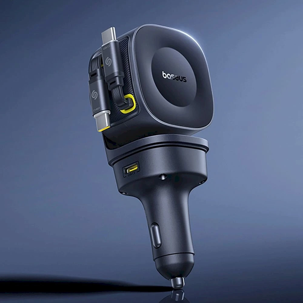 „Baseus PrimeTrip VR2 Max 60W“ su ištraukiamais USB-C laidais - juoda