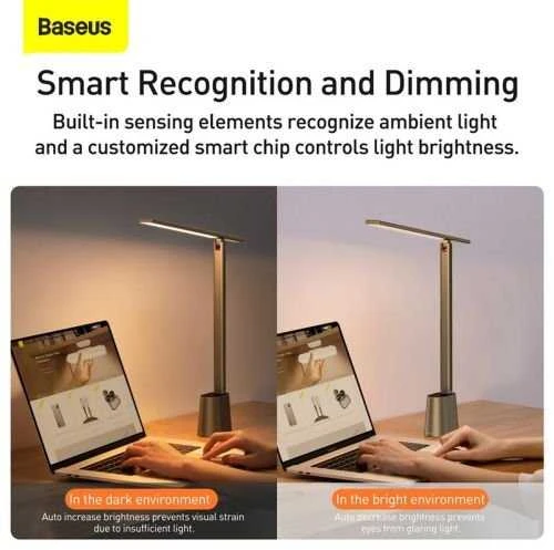 Įkraunama Baseus Smart Eye stalinė lempa - Pilka