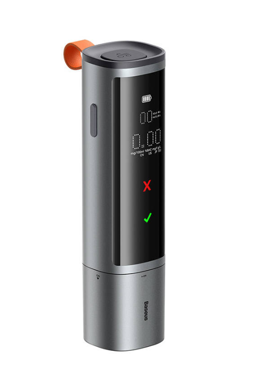 Baseus SafeJourney Pro elektroninis alkotesteris bekontaktis (pilkas)