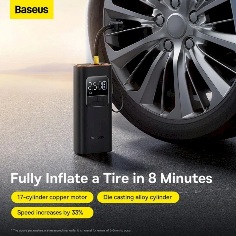Baseus SuperMini Pro belaidis automobilio pripūtimas (juodas)