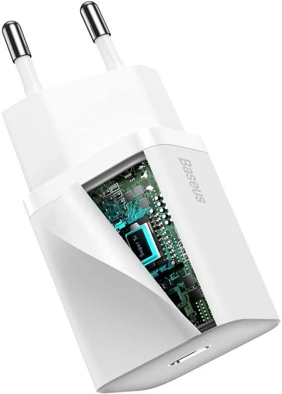 Baseus Super Si greitas įkroviklis 1C 20W - Baltas