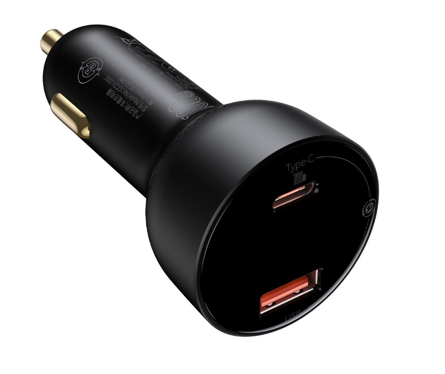 Baseus CCZX-01 automobilinis įkroviklis USB-C, 100W - juodas