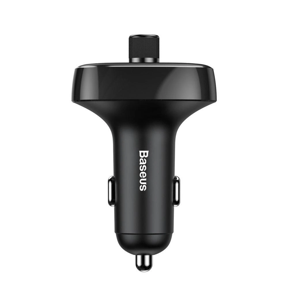 Baseus FM moduliatorius T tipo Bluetooth 2xUSB Micro SD – Juodas