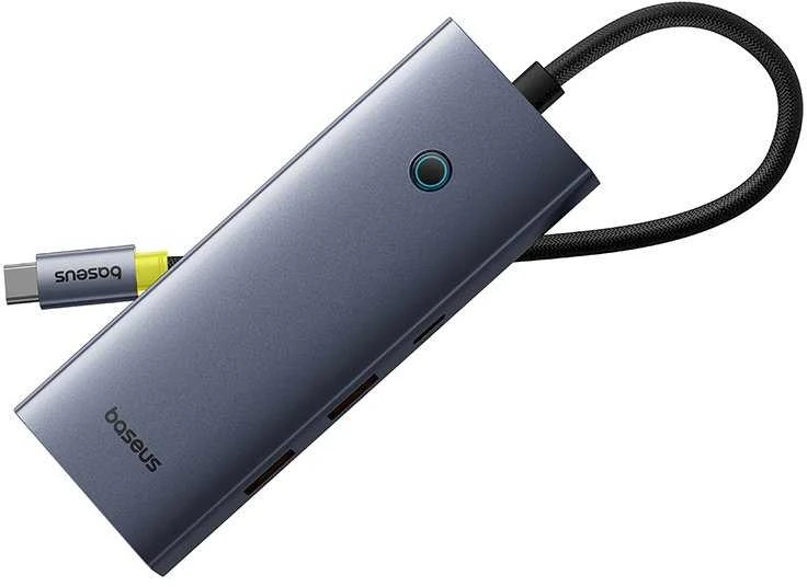 Jungčių stotelė / adapteris USB C kištukas - 6 rūšių juntys ( HDMI 4K@60Hz*1+USB3.1*2+USB-C3.1*1+USB2.0*1+PD*1+RJ45*1 ) UltraJoy BASEUS