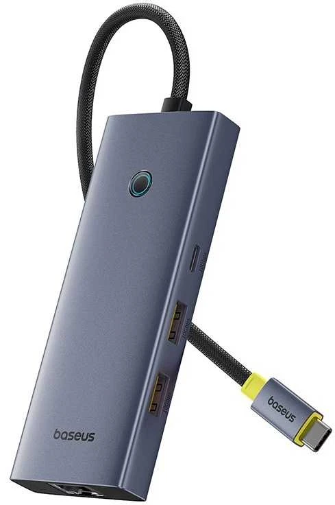 Jungčių stotelė / adapteris USB C kištukas - 6 rūšių juntys ( HDMI 4K@60Hz*1+USB3.1*2+USB-C3.1*1+USB2.0*1+PD*1+RJ45*1 ) UltraJoy BASEUS